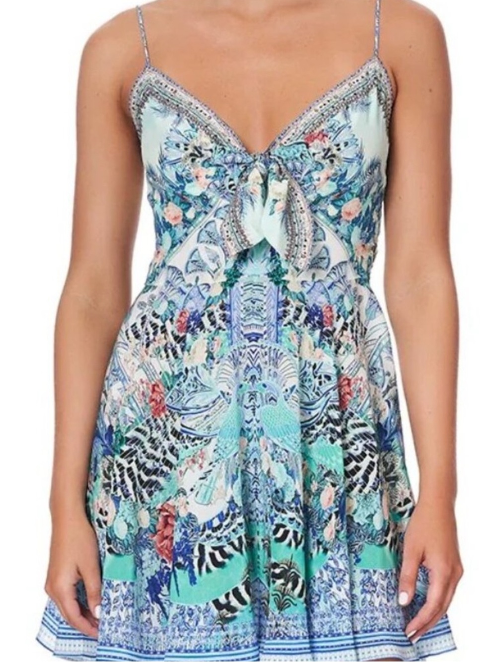 Camilla Wings of Luxor Tie-Front Dress
